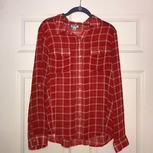 Lightweight Plaid blouse